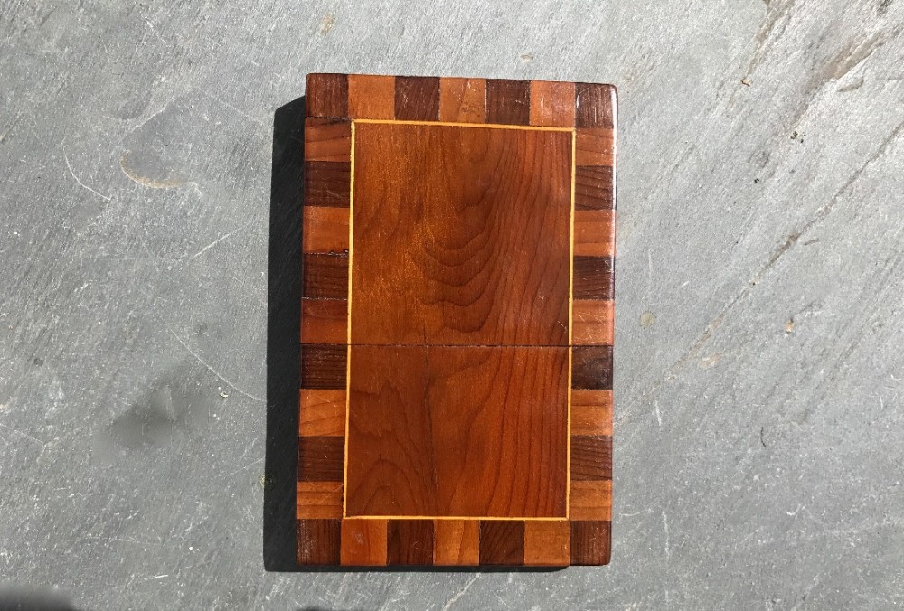 Antique Killarney Card Case - Treen