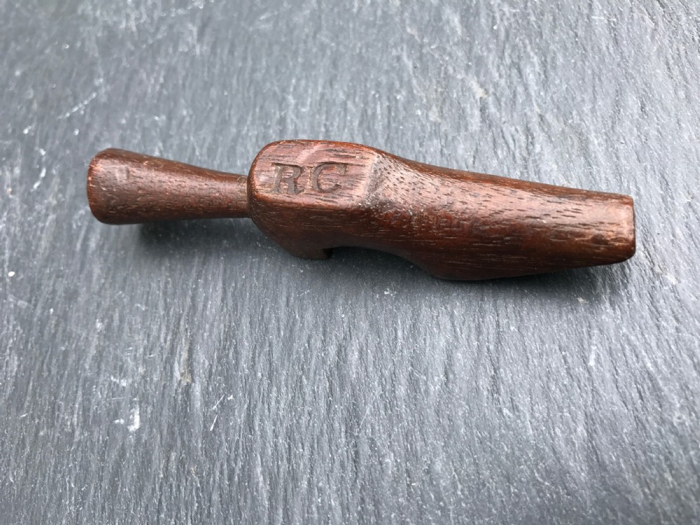 A 19th century  novelty treen pipe tamper  View II