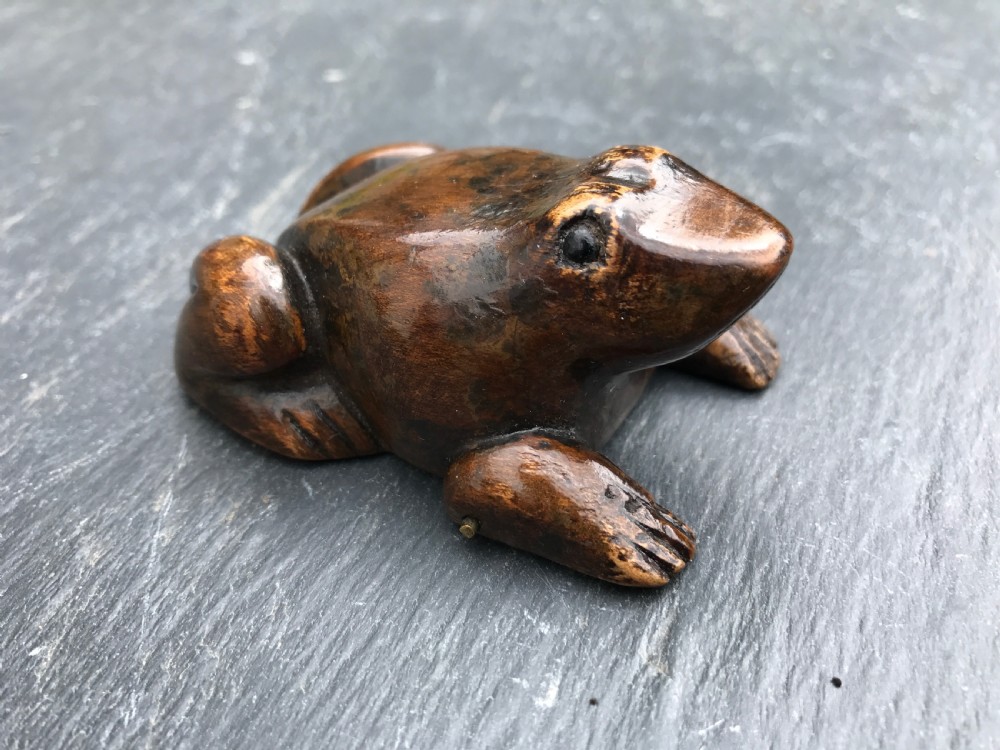 Antique Novelty Snuff Box -in the form of a toad