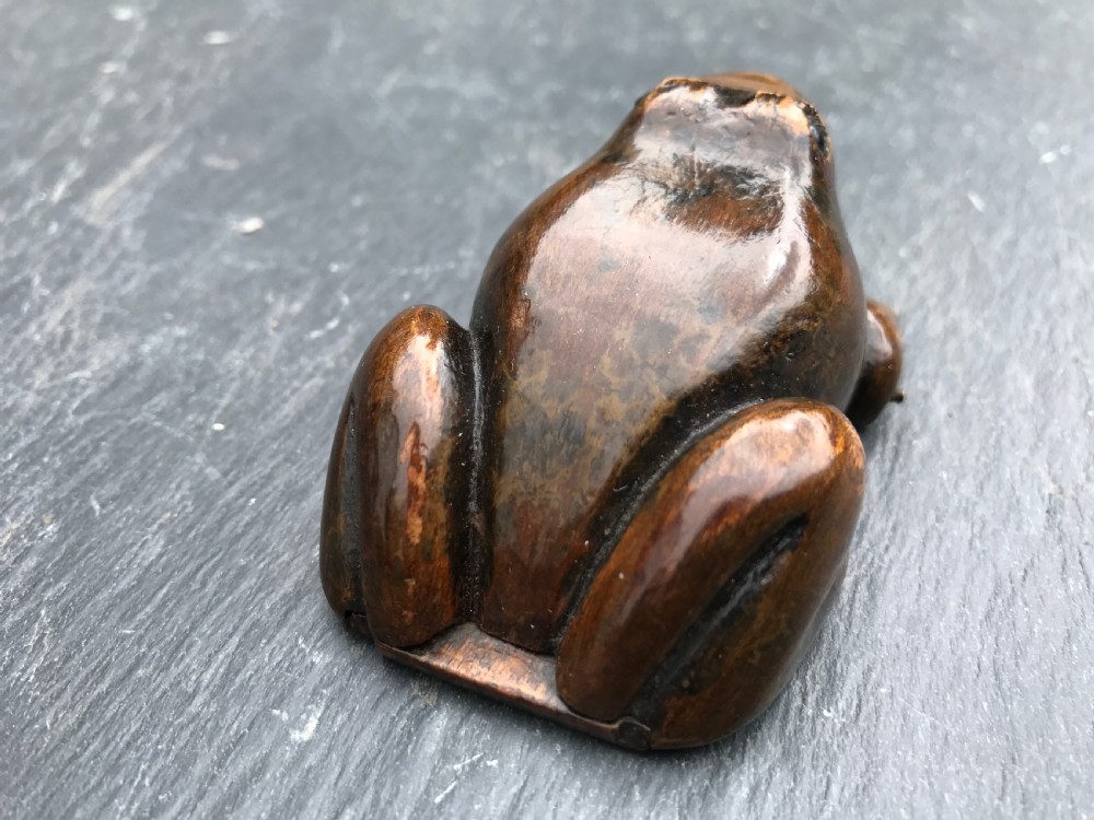 Antique Novelty Snuff Box -in the form of a toad View II