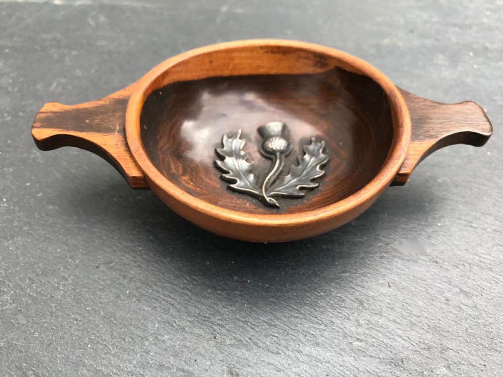 An unusual 19th century, antique treen Scottish Quaich  View V