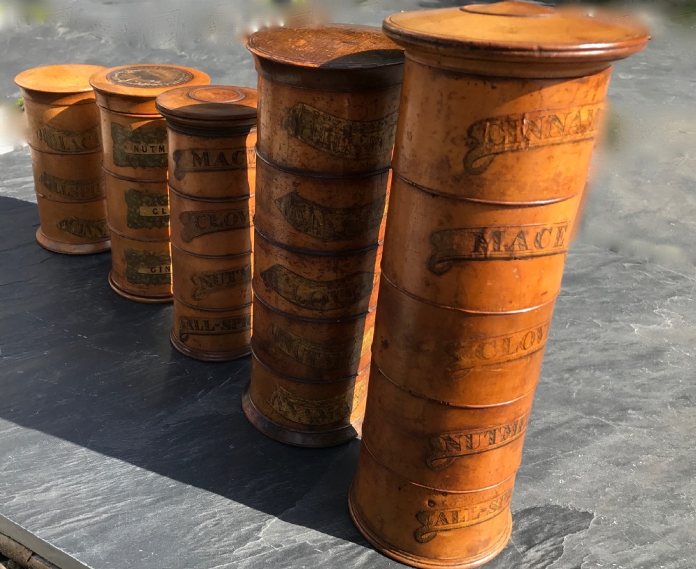 Antique Sycamore Spice Towers - various sizes View II