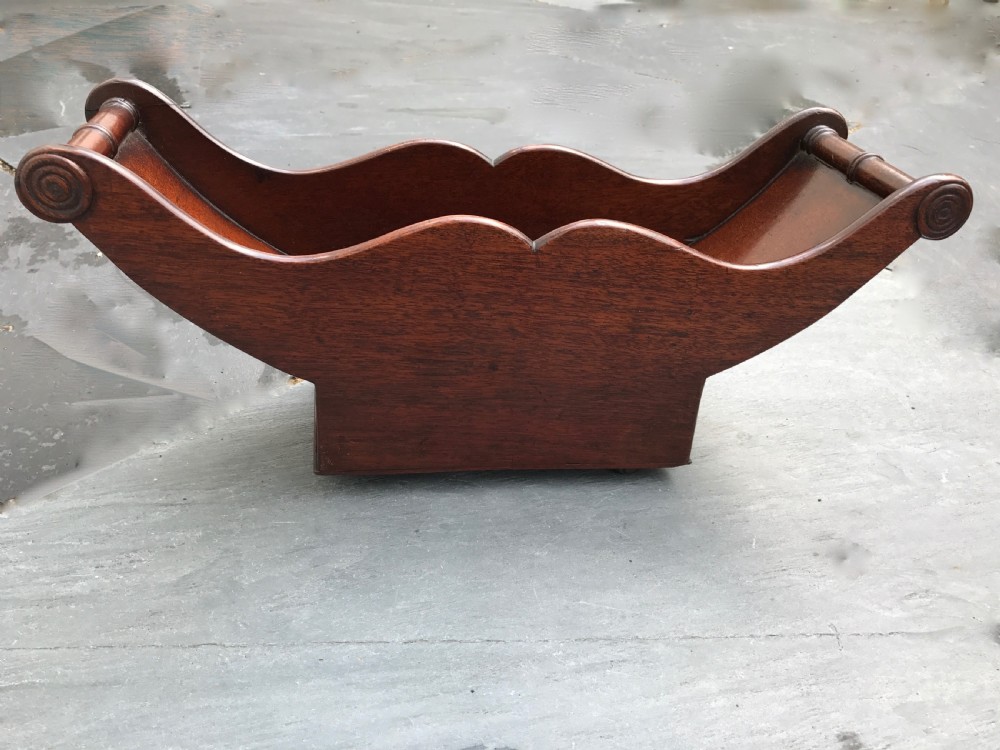 Antique Georgian Mahogany Cheese Coaster - unusual size