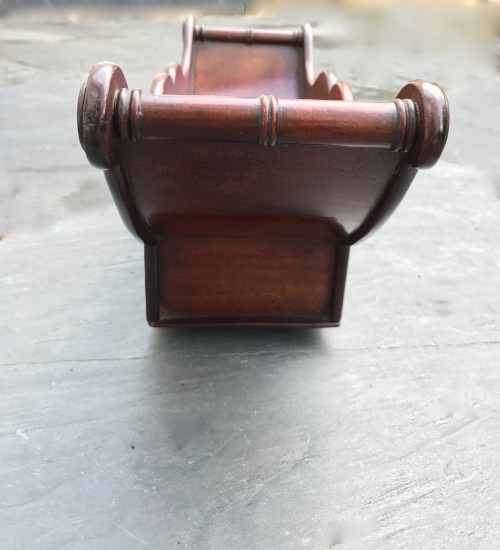 Antique Georgian Mahogany Cheese Coaster - unusual size View III