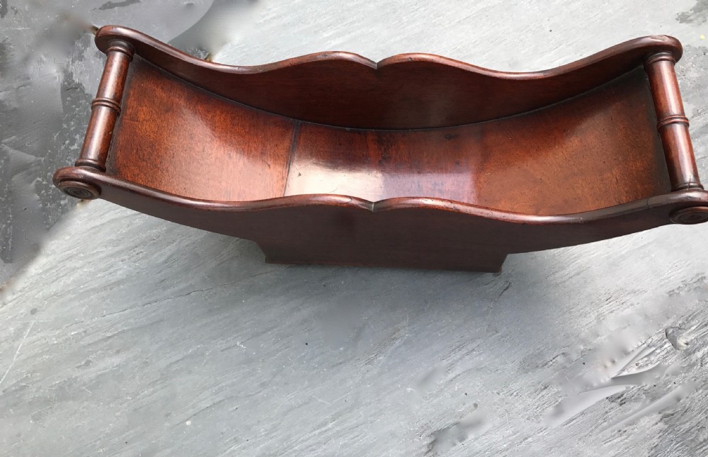 Antique Georgian Mahogany Cheese Coaster - unusual size View IV