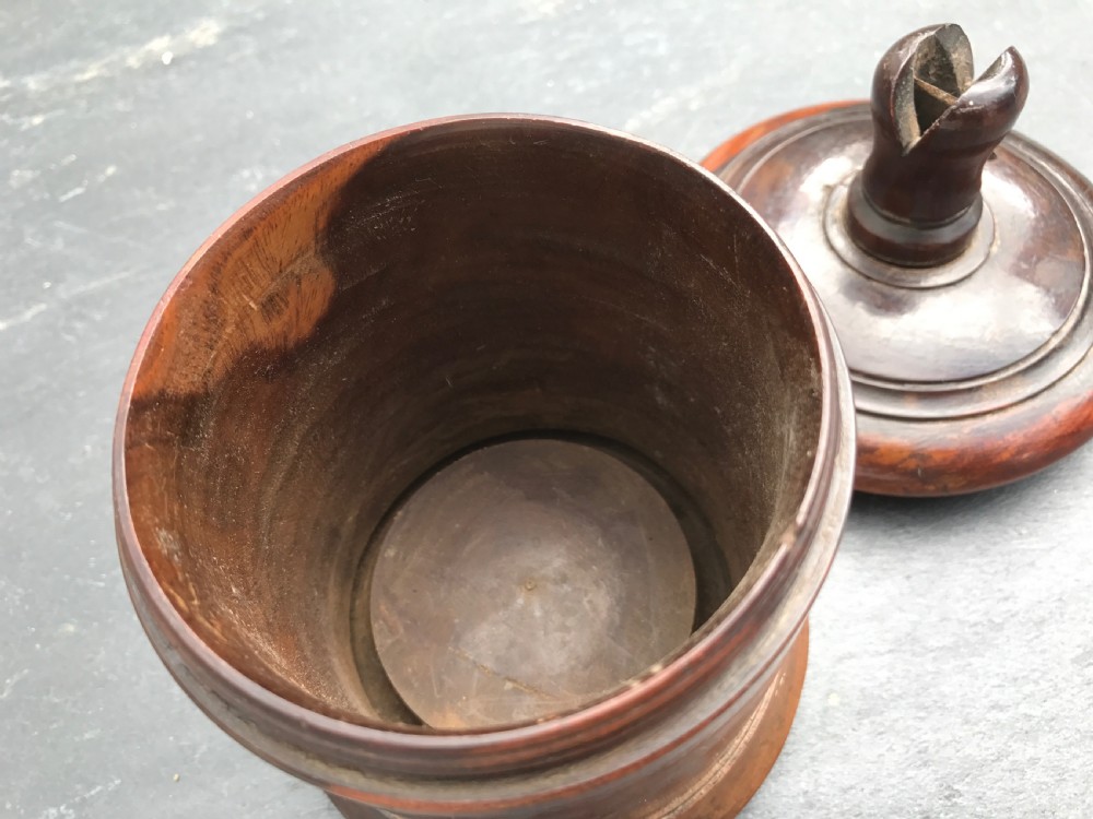 Antique Lignum Vitae String Box View IV