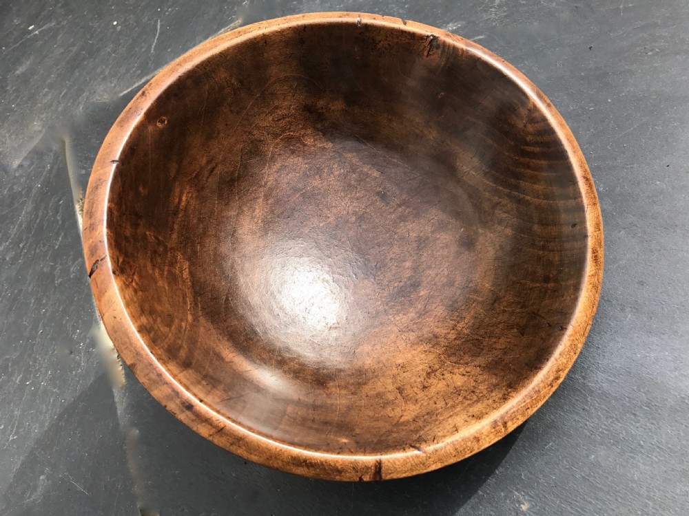 Antique Treen Sycamore Bowl
