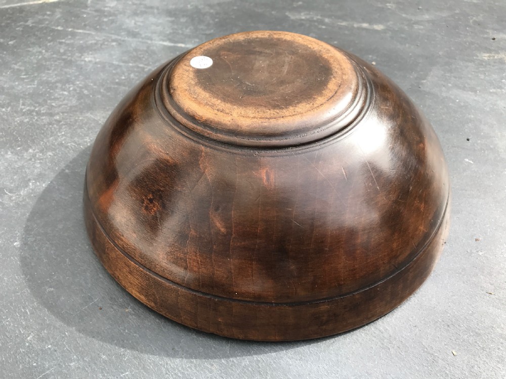 Antique Treen Sycamore Bowl View III