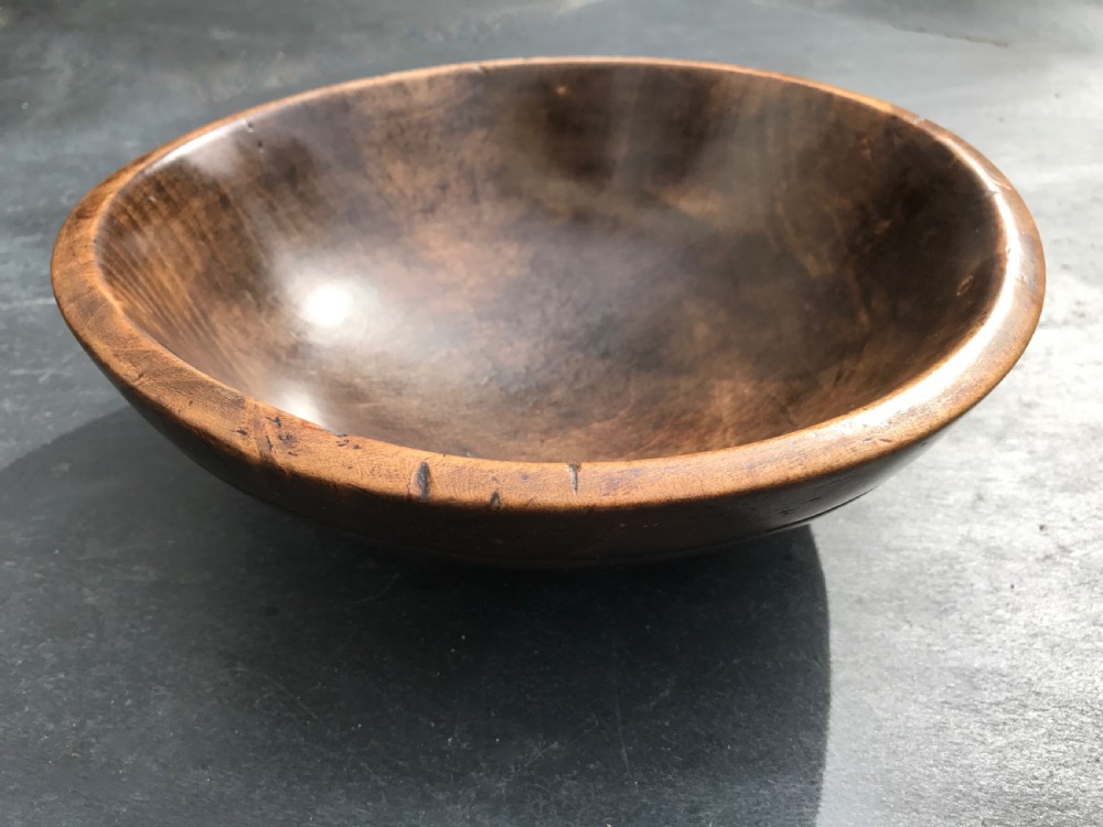 Antique Treen Sycamore Bowl View IV