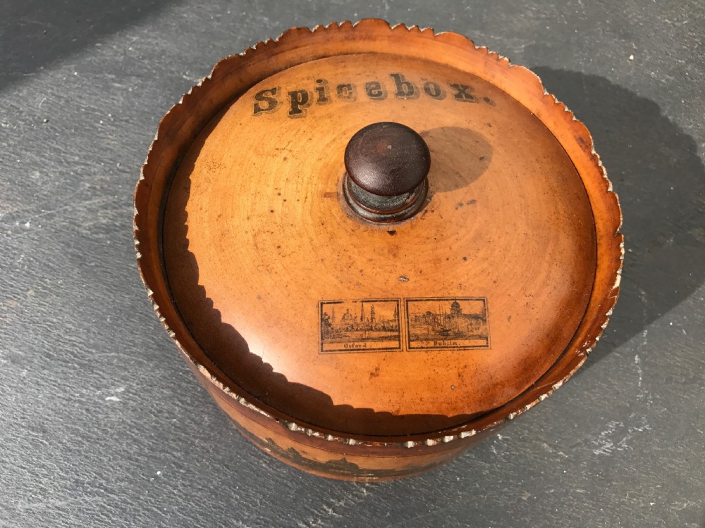 Antique Spice Box - with all its interior pots View III