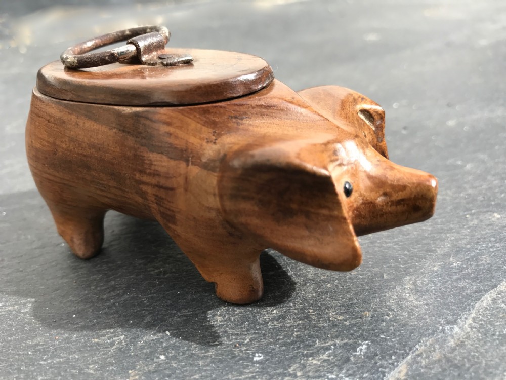 Antique Snuff Box - in the form of a pig