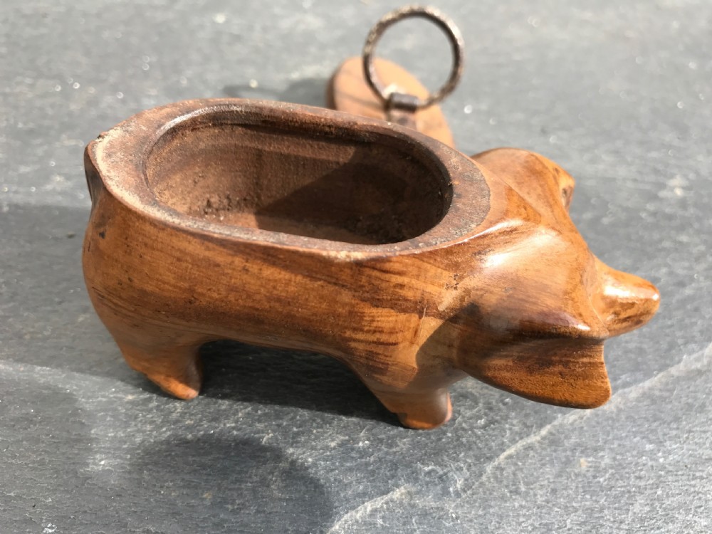 Antique Snuff Box - in the form of a pig View IV