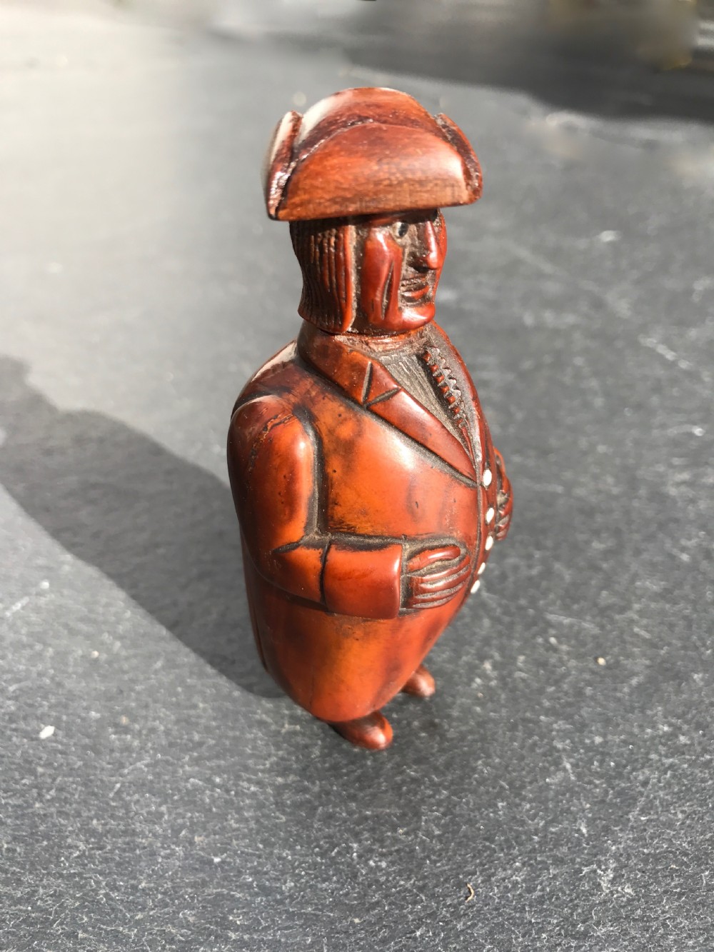 Antique Coquilla Nut Snuff Box