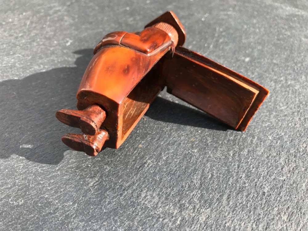 Antique Coquilla Nut Snuff Box View IV