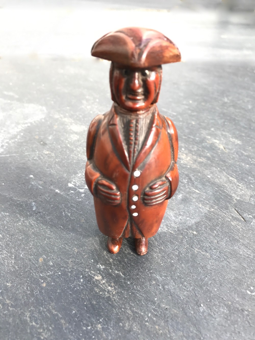 Antique Coquilla Nut Snuff Box View V