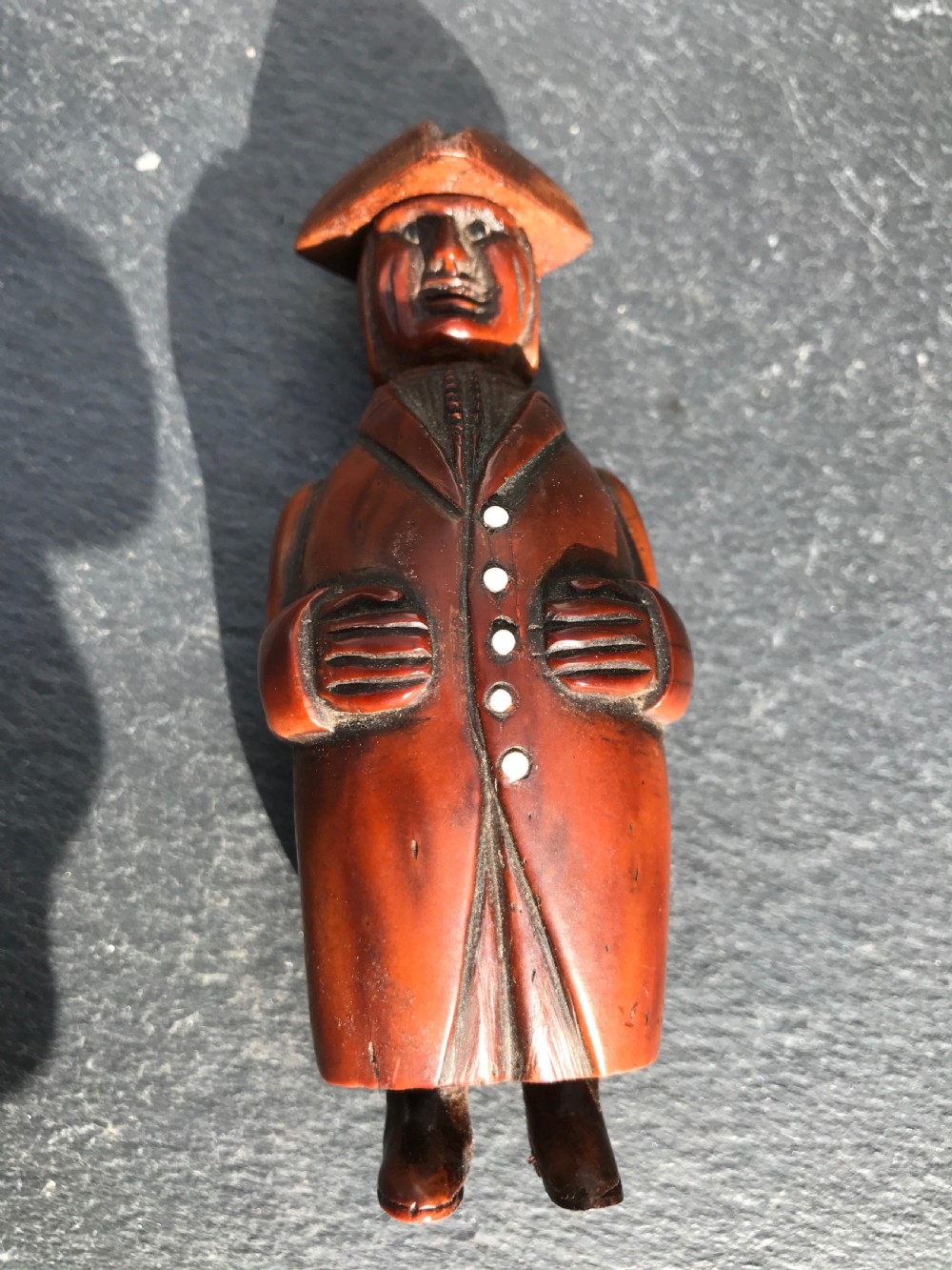 Antique Coquilla Nut Snuff Box View VI