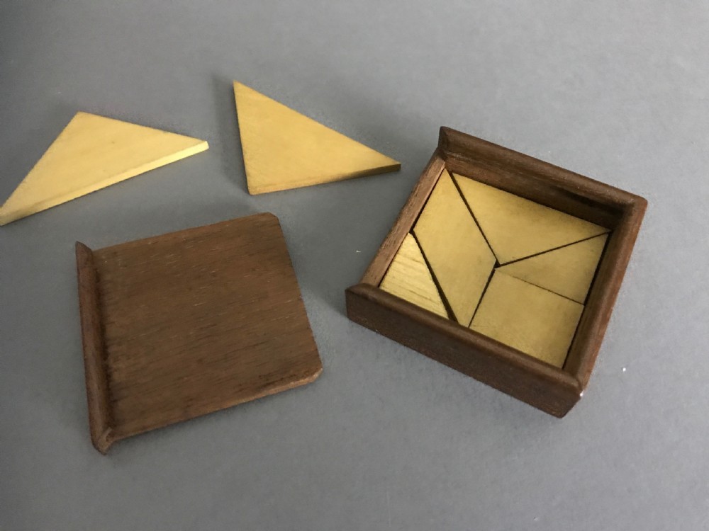 Antique Puzzle Box, Tangram - PINTO COLLECTION
