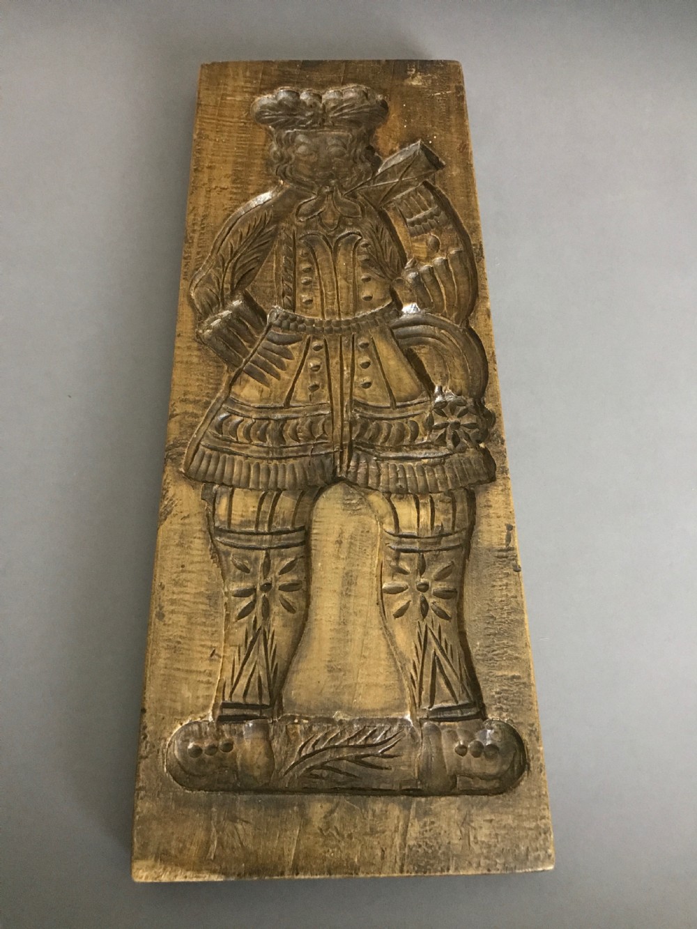 Antique  Treen Gingerbread Mould View II
