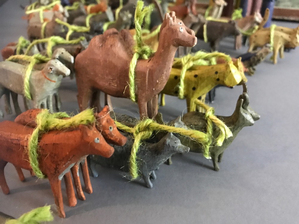 A very nicely painted  German 19th century Noah's Ark - 150 animals View II