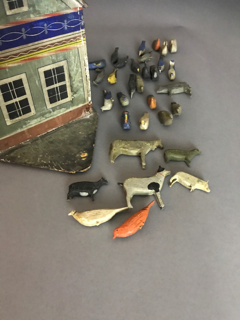 A very nicely painted  German 19th century Noah's Ark - 150 animals View V