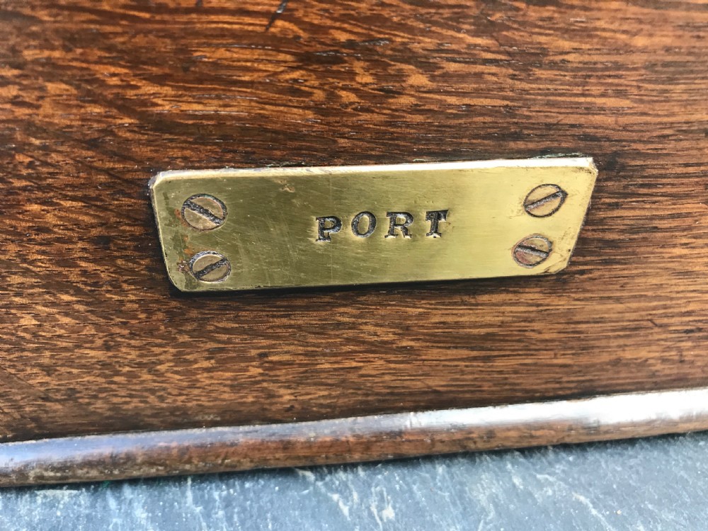 A Georgian Oak Treen Bottle Carrier View III
