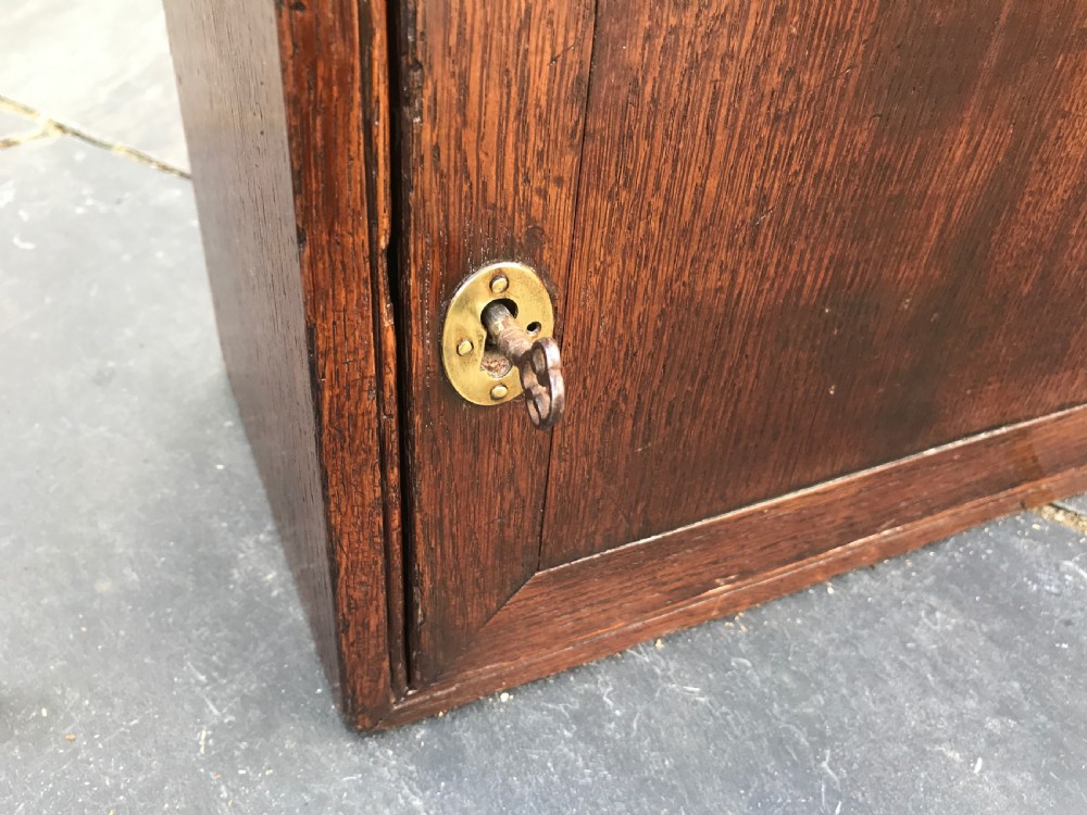 Antique Oak Collectors Cabinet View IV