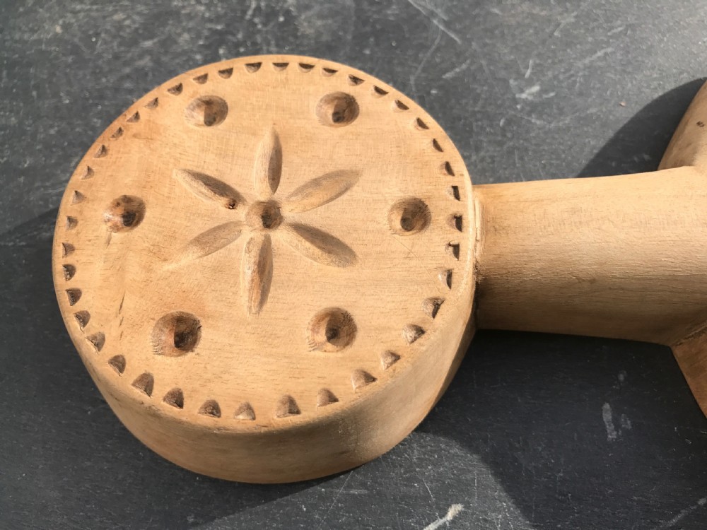 A Rare Welsh Scoop with Double Sided Butter Stamp View III