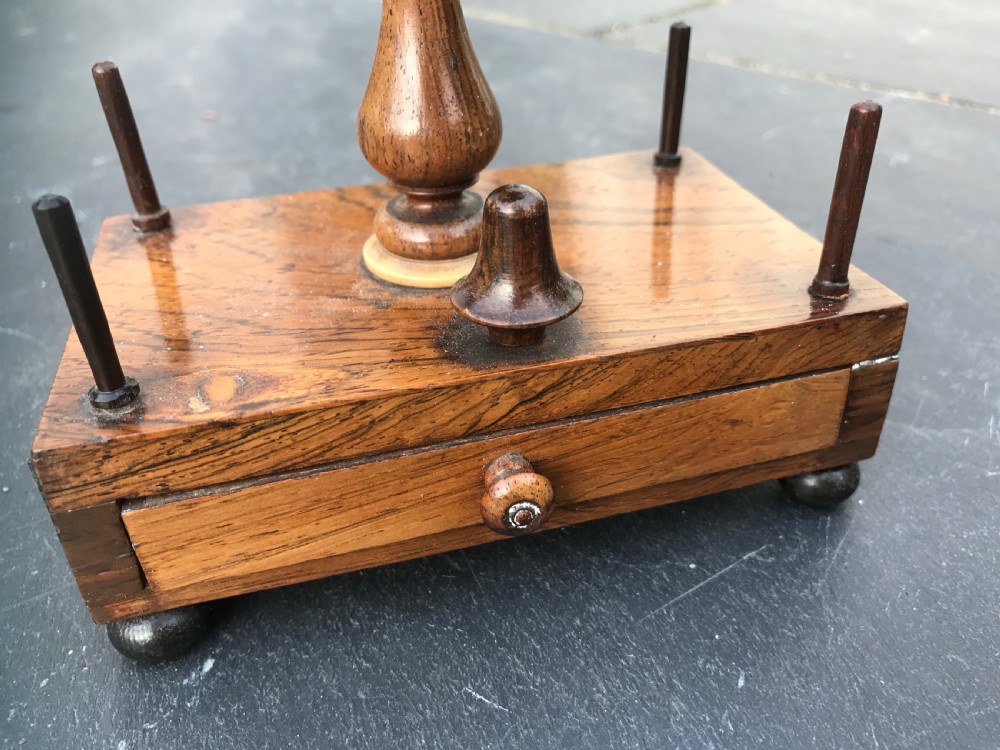 A Georgian Rosewood Sewing Stand View IV