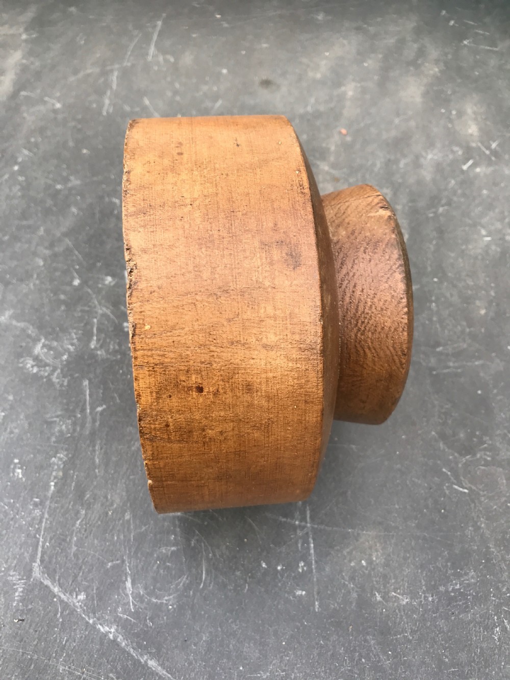 Antique Log Sawn Eating Bowl - PINTO PROVENANCE View III