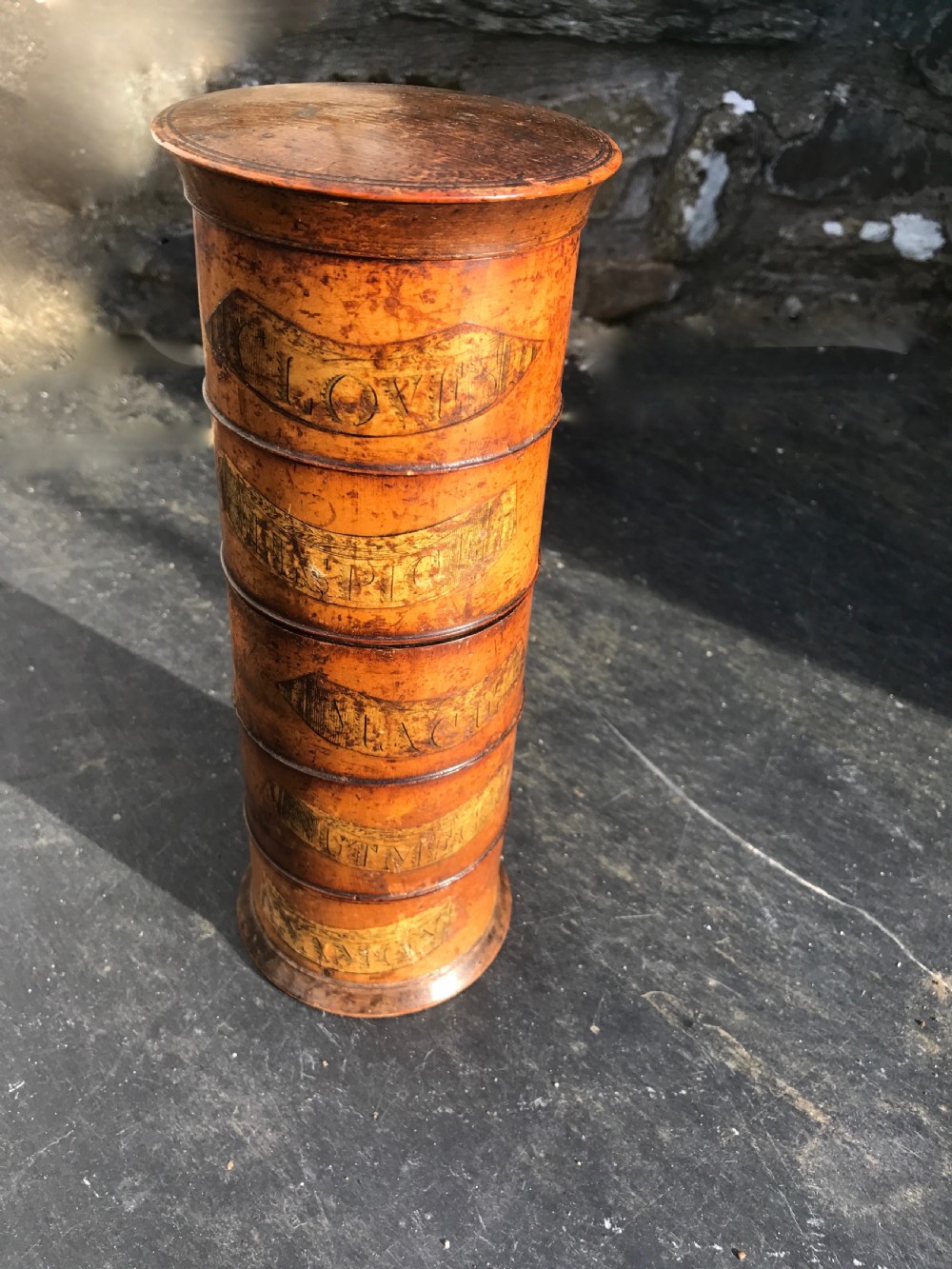 Antique Spice Tower - five tier View II
