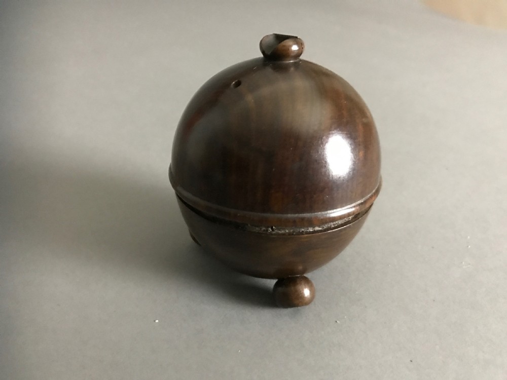 Antique Spherical String Box - with cutter