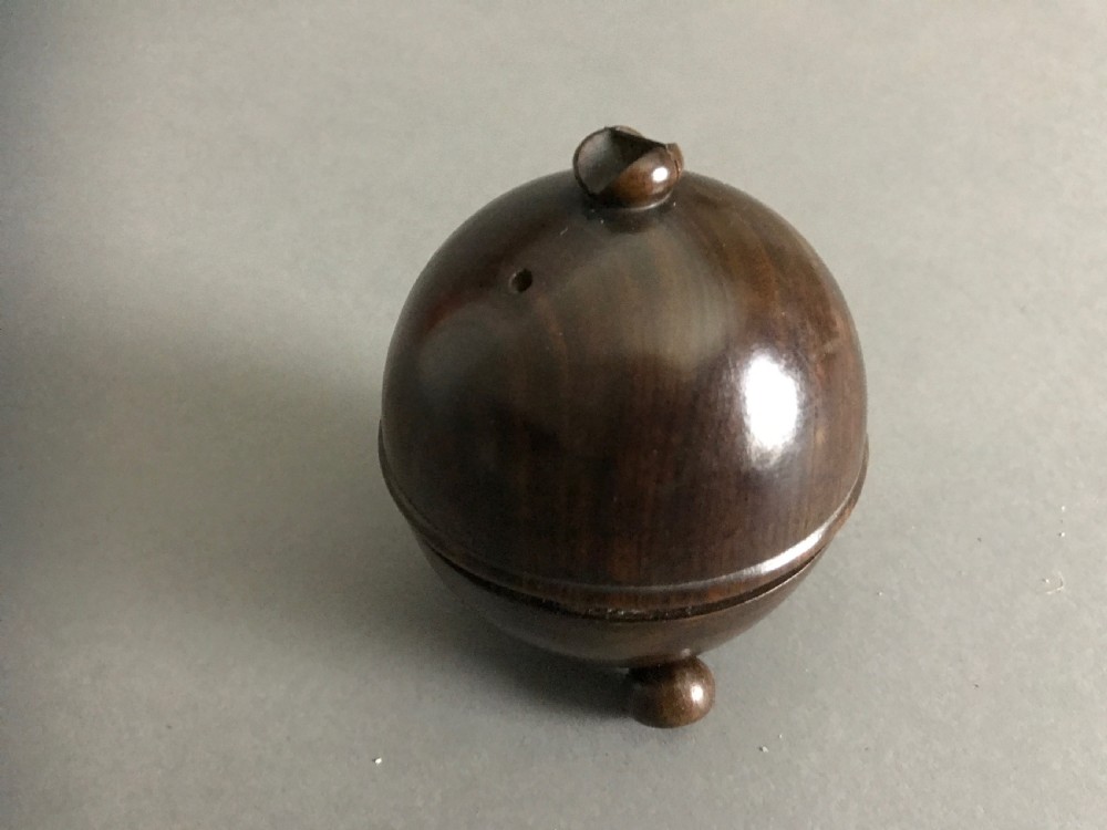 Antique Spherical String Box - with cutter View II