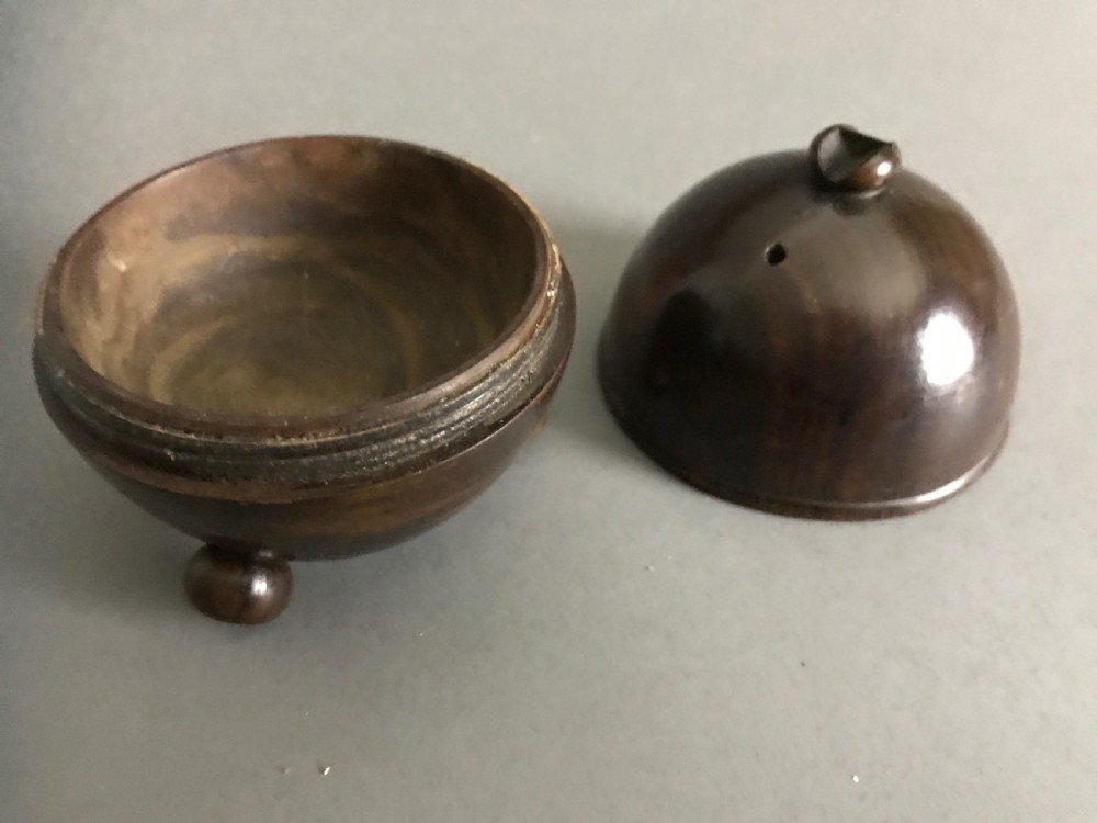 Antique Spherical String Box - with cutter View III