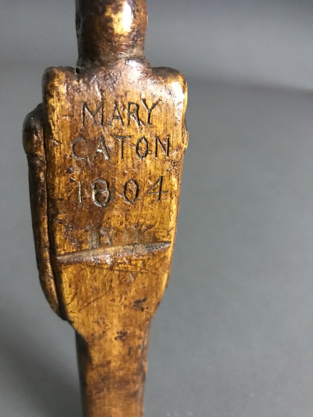 A Rare Antique Knitting Sheath - in the form of a soldier View II