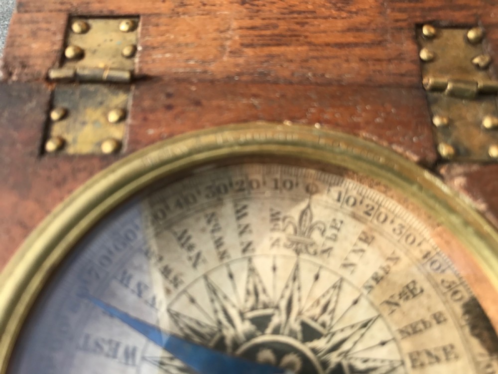 Antique Explorers Compass - named Edward Penman, London View III