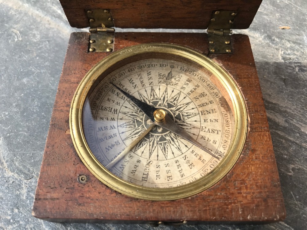 Antique Explorers Compass - named Edward Penman, London View IV