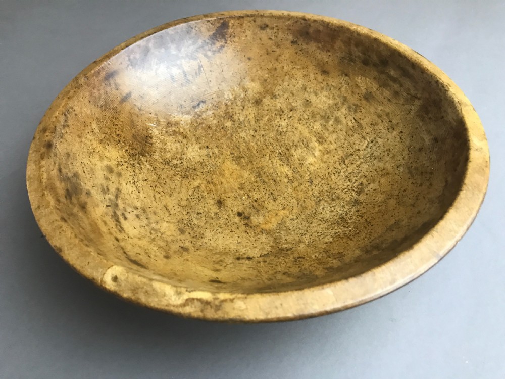 Antique Sycamore Dairy bowl View IV