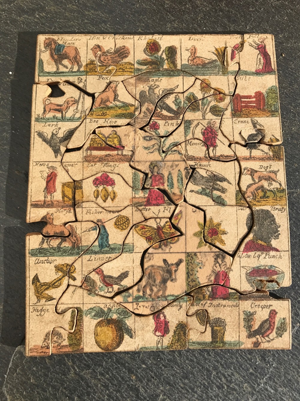 Antique jigsaw - alphabet View II