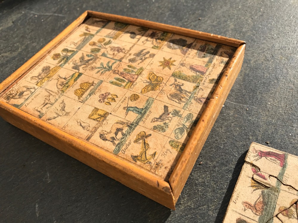 Antique jigsaw - alphabet View III
