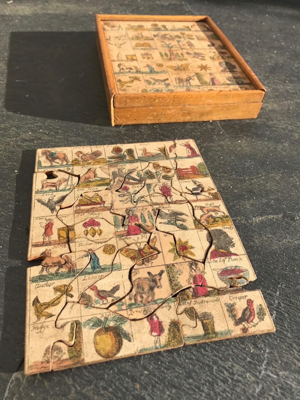 Antique jigsaw - alphabet View IV