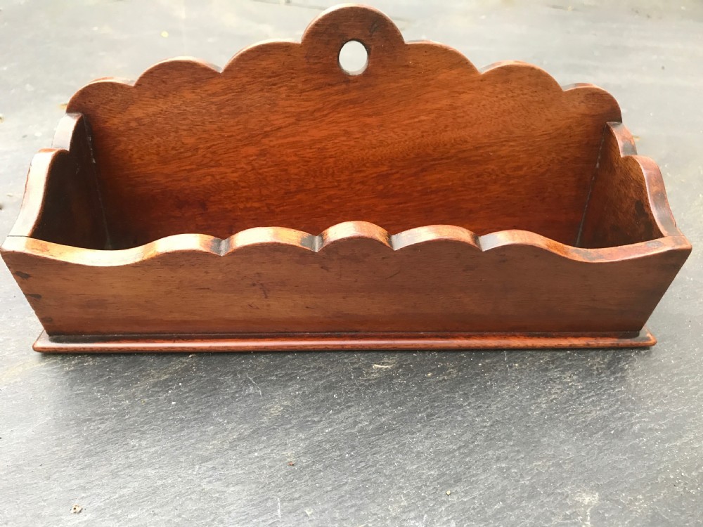 A Georgian Mahogany Candle/Taper Box
