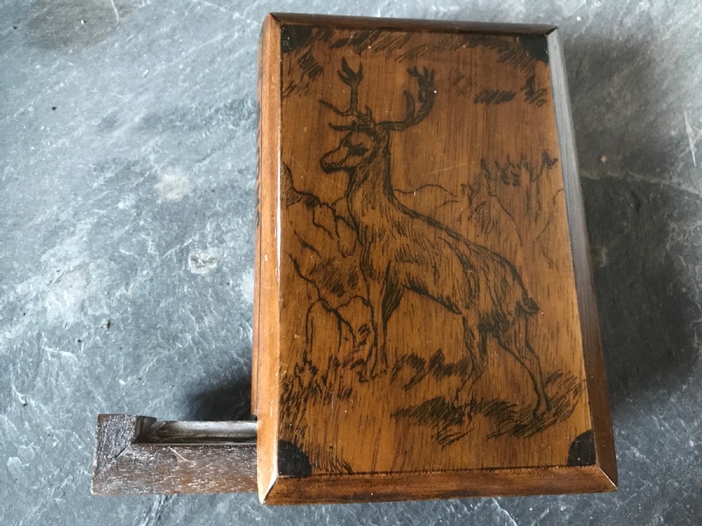 An unusual 19th century mahogany puzzle book box - Burns Poems  to spine View III