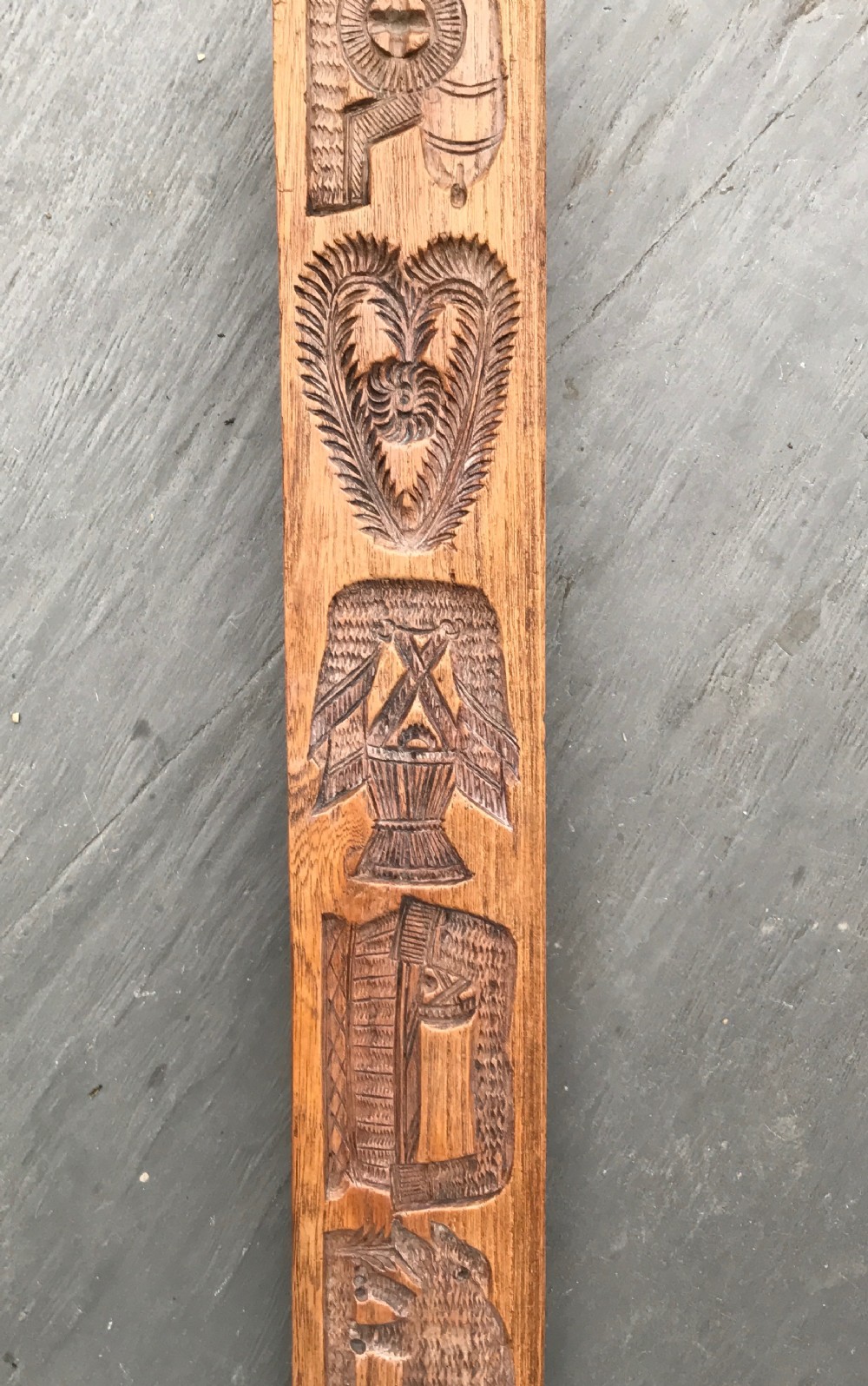 Antique  Treen Double Sided Gingerbread Mould