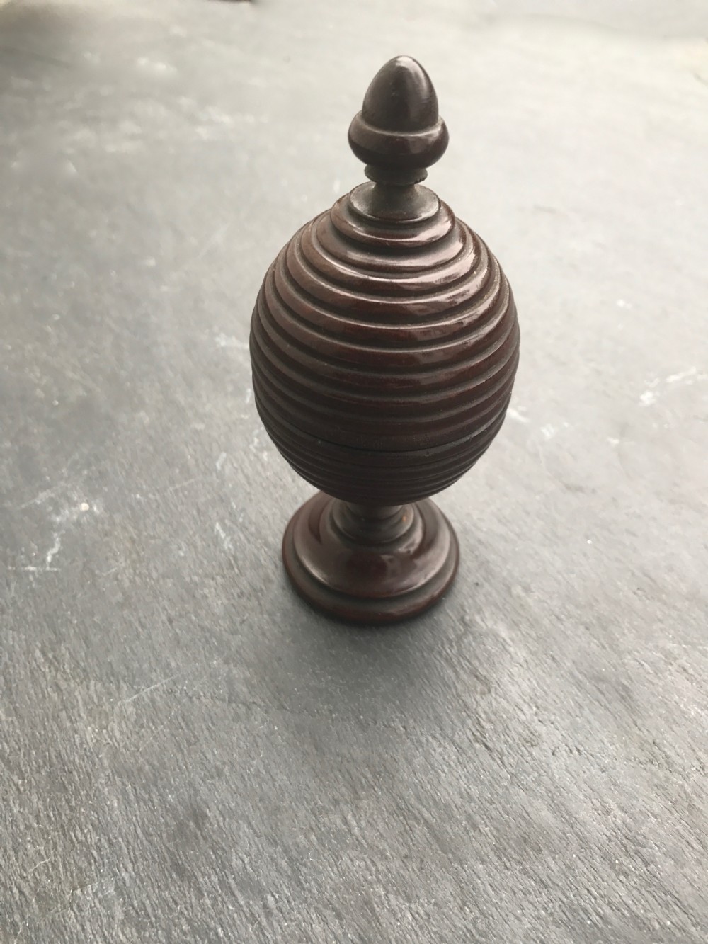 Antique Treen Magic Trick - disappearing ball View II