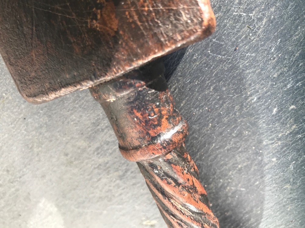 Antique treen Sailors Press - dated 1803 View III