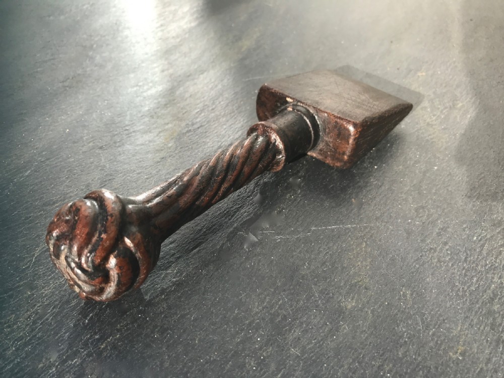 Antique treen Sailors Press - dated 1803 View V