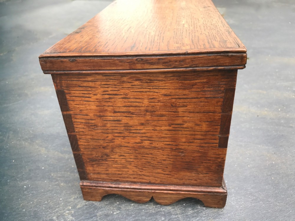 Antique Mini Oak Coffer View III