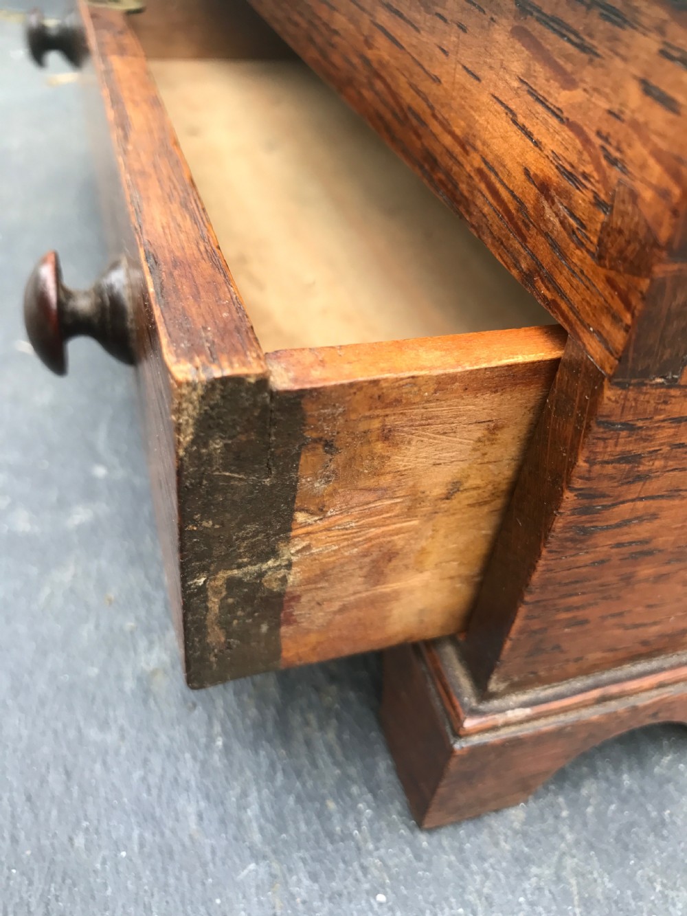 Antique Mini Oak Coffer View V