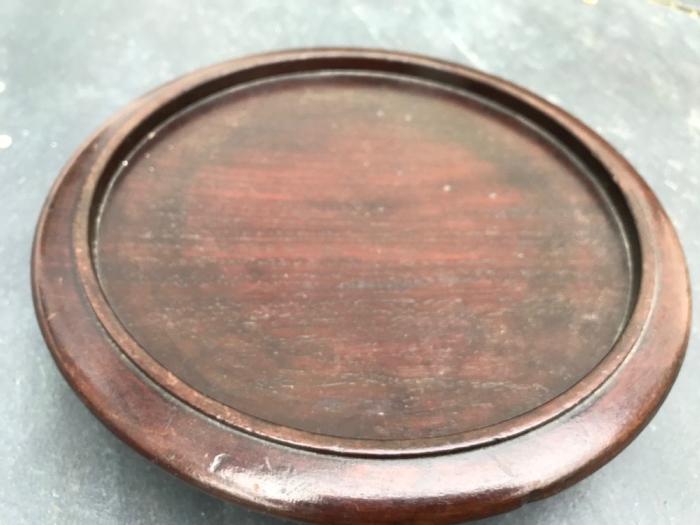 A lovely  large early 19th century mahogany coaster - on casters View II