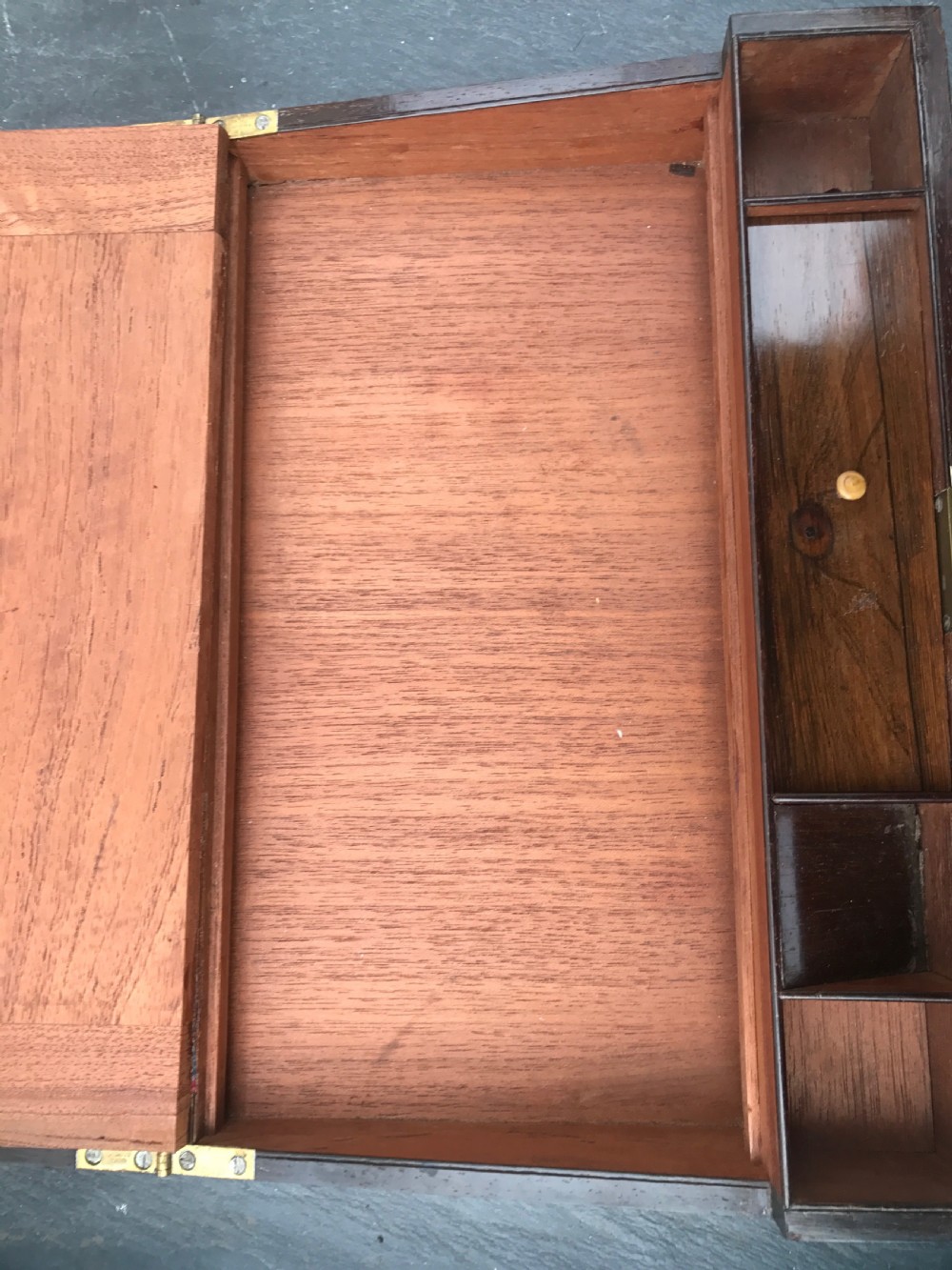 Antique Rosewood Book Carrier & Writing Box View IV